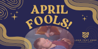 Groovy April Fools Greeting Twitter Post