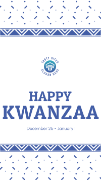 Kwanzaa Cultural Pattern Facebook Story