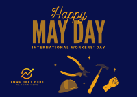 International Workers Day Postcard