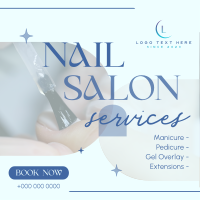 Fancy Nail Service Linkedin Post Design