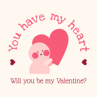 Valentine's Heart Linkedin Post