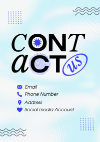 Minimalist Contact Us Flyer