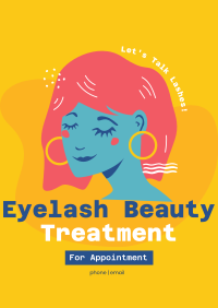 Eyelash Treatment Poster