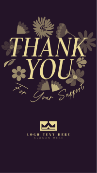 Floral Thank You Instagram Reel Design