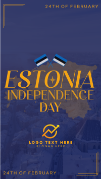 Majestic Estonia Independence Day Instagram Reel Design