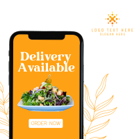 Healthy Delivery Instagram Post Design