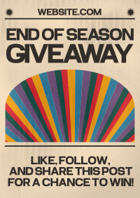 Retro Season End Giveaway Flyer