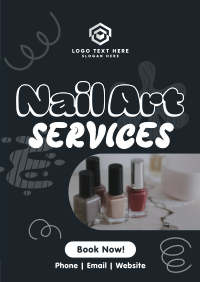 Nail Art Services Poster