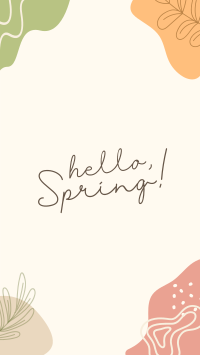 Hey Hello Spring Instagram Story