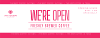 Trendy Open Coffee Shop Facebook Cover