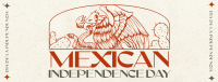 Retro Mexican Independence Day Facebook Cover