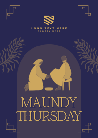 Maundy Thursday Washing of Feet Poster