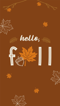 Hello Fall Greeting Instagram Reel Image Preview