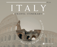 Italy Itinerary Facebook Post