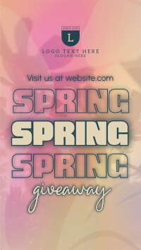 Exclusive Spring Giveaway Instagram Story