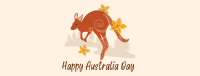 Kangaroo Australia Day Facebook Cover Design
