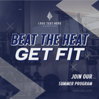 Summer Fitness Program Instagram Post Design