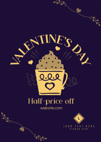 Valentine's Day Cafe Sale Poster