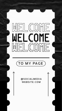 Simple Welcome Page TikTok Video Design