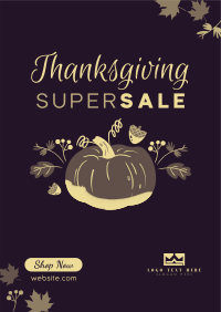 Thanksgiving Pumpkin Sale Flyer