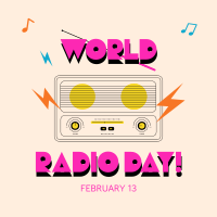 Radio Day Celebration Instagram Post Design