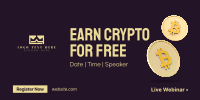 Earn Crypto Live Webinar Twitter Post