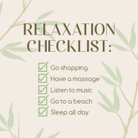 Nature Relaxation List Instagram Post