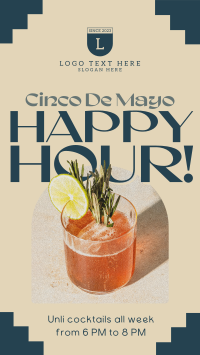 Cinco De Mayo Happy Hour Facebook Story