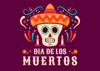 Mexican Skull Postcard