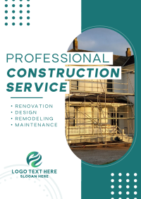 Modern Construction Service Poster