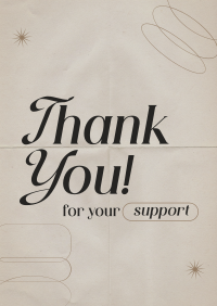 Minimalist Thank You Poster