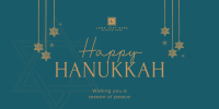 Simple Hanukkah Greeting Twitter Post