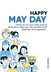 Happy May Day Workers Flyer