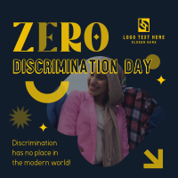 Zero Discrimination Diversity Linkedin Post Design