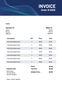Technology Waves Invoice