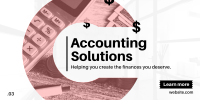 Accounting Solution Twitter Post Design