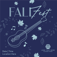 Fall Music Fest Instagram Post Design