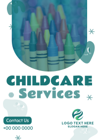 Quirky Faces Childcare Service Flyer