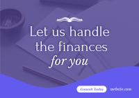 Finance Consultation Services Postcard