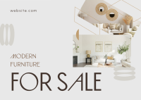 Modern Furniture Sale Postcard Image Preview