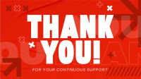 Minimalist Shapes Thank You Facebook Event Cover