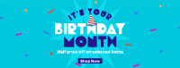 Birthday Month Promo Facebook Cover Image Preview