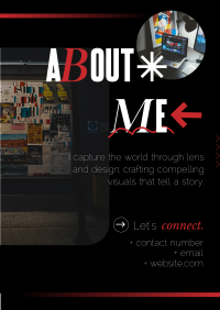 About Me Dark Themed Poster