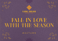 Autumn Season Love Postcard Image Preview