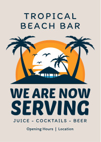 Tropical Beach Bar Flyer