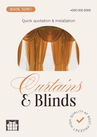 High Quality Curtains & Blinds Flyer Design