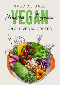 Special Healthy and Organic Poster