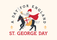 St. George's Day Postcard example 3