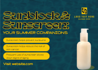 Sunscreen Beach Companion Postcard