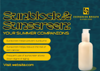 Sunscreen Beach Companion Postcard Image Preview